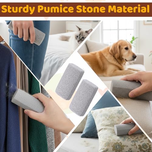 2 Pcs Pet Hair Remover Pumice Stone 3.94 x 1.97 x 1.38 in - Image 5