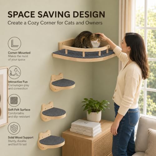 LSCQYYCC- Cat Wall Shelves, Cat Shelf - Image 3