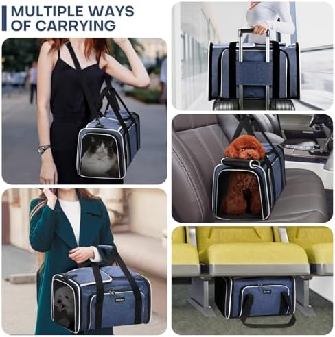 Pet Carrier, Large Soft Sided Expandable Travel Carrier - Image 2
