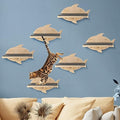 Lenwen 6 Set Cat Wall Shelves, Wood Cat Climbing Step, Wall Mounted by Lenwen