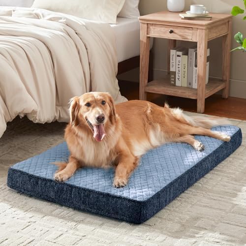 JOEJOY Orthopedic Dog Bed for Large Dogs, Washable Dog Crate Bed Large Sized - Image 2