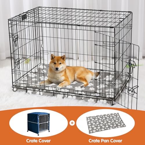 BALAPET Washable Dog Crate Pan Cover, Soft Plush Velvet Liner - Image 5