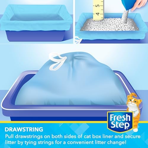 Fresh Step Drawstring Cat Litter Liners, 2.5 ft x 17 in - Image 4