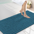 Smiry Bathroom Rugs 47X24, Extra Soft Rubber Backing Chenille Bath Mats by Smiry