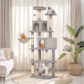 68in Cat Tower with Sisal Scratching Posts & Plush Hammock by Aotaide