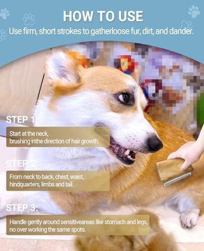 Dog Brush for Shedding | Pet pro Grooming Tool, Cat Grooming Supplies, - Image 4
