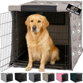 GORILLA GRIP Dog Crate Covers, Wire Kennel Topper, 42 in, Taupe Dogs by GorillaGrip