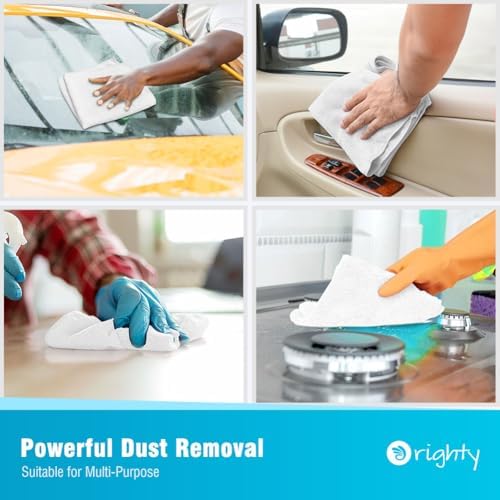 Orighty Microfiber Cleaning Cloth, Cleaning Rags, 12 Pack, 12x11 in - Image 4