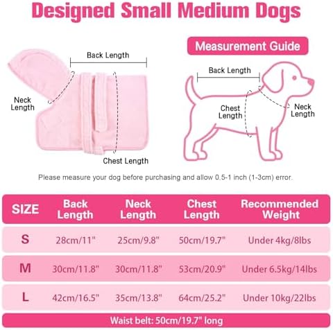 Dog Bathrobe Towel with Hood Super Absorbent Pet Bath Robe - Image 4