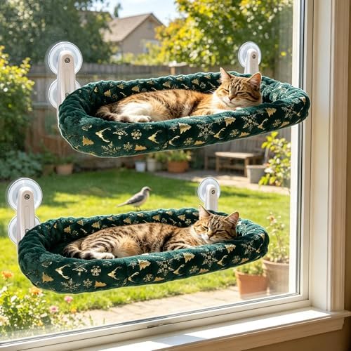 L&W BROS. 2-Pack Foldable Cat Window Perches by LWBROS