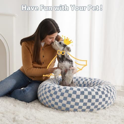 BFPETHOME Medium Washable Cozy Donut Dog Beds - Image 4