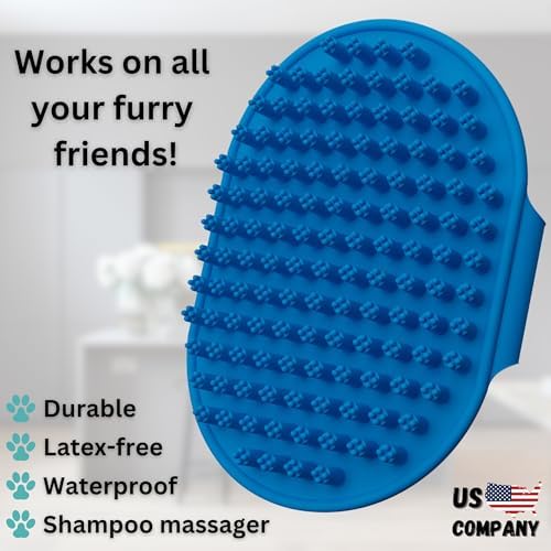 Dog Bath Brush - Silicone Grooming and Shedding Brush - Image 6