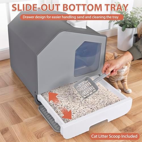Extra Large Enclosed Cat Litter Box - Image 4