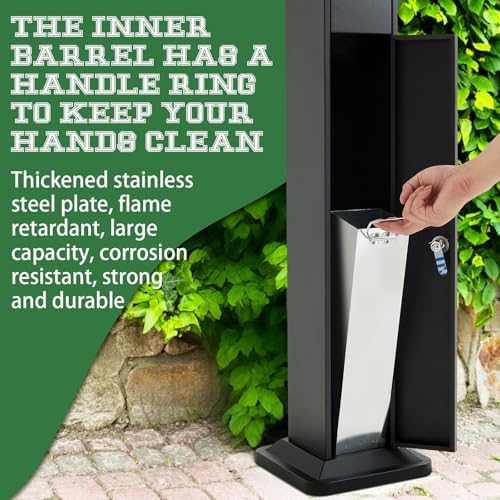 MorningRo Disposal Outdoor Standing Trash Can - Image 6