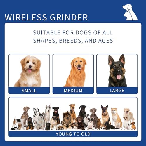 Rechargeable Dog Nail Grinder, 9‑Speed Adjustable Ultra Quiet Electric Pet Nail - Image 6