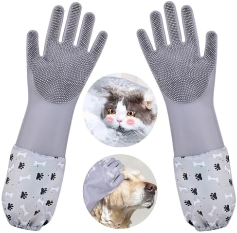 Dog Washing Gloves, Pet Grooming Gloves by Unknown
