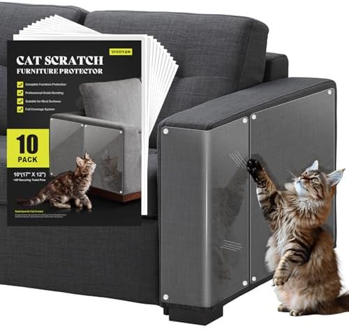 Anti Cat Scratch Furniture Protector, Walls & Doors – Heavy-Duty, Easy-to-Apply by VIVOYAN