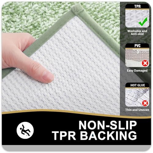 OLANLY Bathroom Runner Rugs 47x24, Long Bath Mats - Image 4