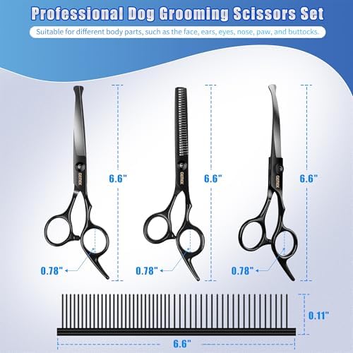 Dog Grooming Scissors Kit with Safety Round Tips - Image 5
