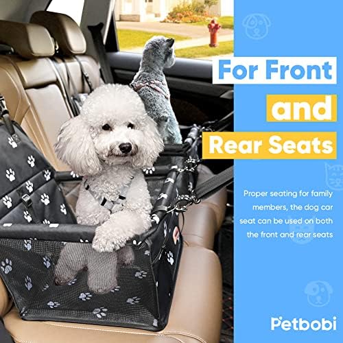Petbobi Dog Car Seat for Small Dogs and Cats up to 15 lbs, Portable Booster - Image 5