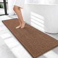 OLANLY Thick Chenille Bathroom Runner Rugs 47x17, Absorbent Bath Mat by OLANLY