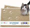 Andalus Small Cat Litter Mat, Non-Slip & Easy to Clean Cat Litter Box Mat by AndalusBrand
