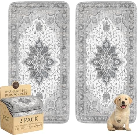 Washable Pee Pads for Dogs, Great Urine Absorbent Reusable Puppy Training Pads by Peepads