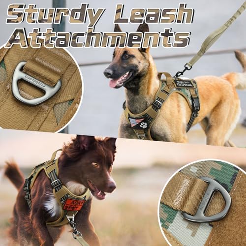 rabbitgoo Tactical Dog Harness for Small, No Pull Military Service Vest - Image 6
