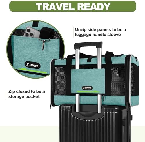 GAPZER Cat Carrier 18"x11"x11" TSA Approved Ventilated Pet Air Travel Cage - Image 6