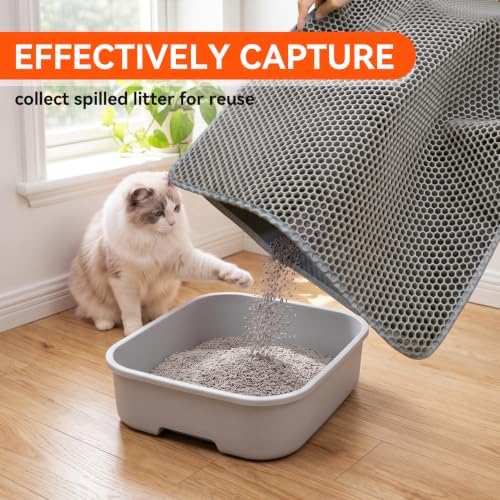 Cat Litter Mat, Double Layer Litter Trapping Mat - Image 3