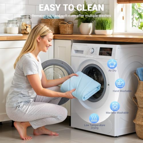 Q-Max>0.5 Dog Cooling Mat 40''×40'', Shell Sky Blue - Image 5
