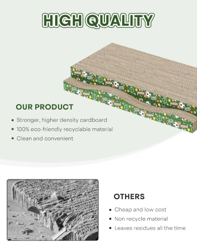 TIMHAKA 2 Pack Cat Scratching Board World Cup Design, Double-Sided Use - Image 5