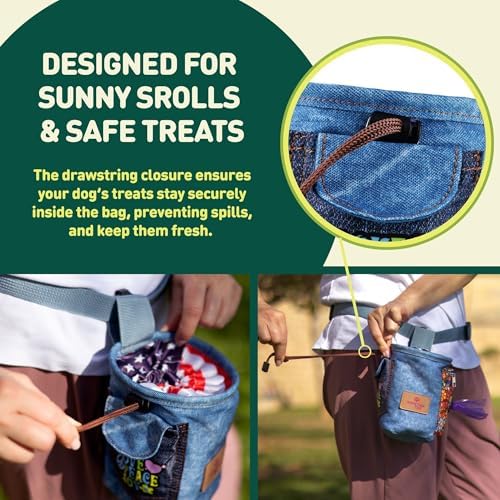 INSPECTOR TAIL Dog Treat Pouch for Training, Drawstring Bag, Hands Free - Image 2