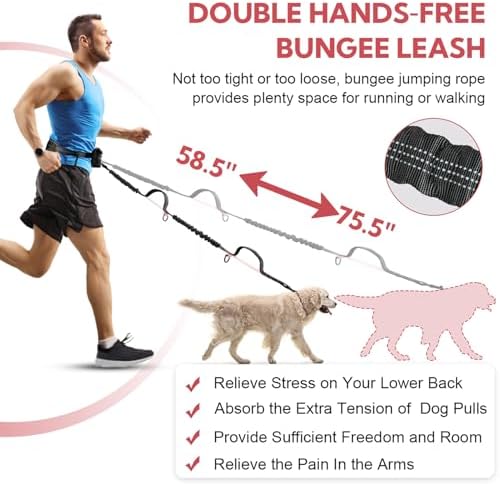 Hands Free Dog Leash for Two Dogs Walking - Image 3