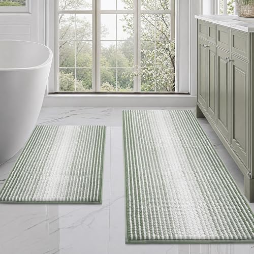 BSICPRO Bathroom Rugs Sets 2 Piece, Non Slip Bath Mats by BSICPRO