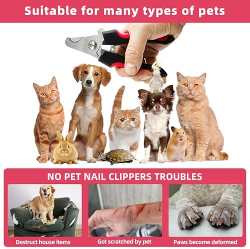 5Pcs Dogs and Cats Grooming Nail Clippers Kit Pet Claws Nail Clipper Trimmers - Image 5