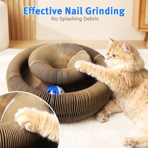 Cat Scratcher Cardboard, Kitty Curls Cat Toy - Image 3