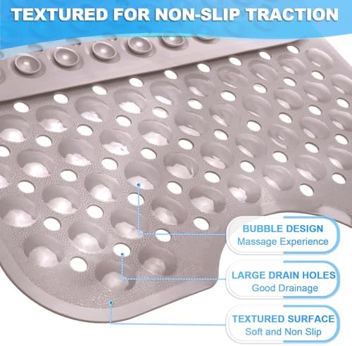 Bathtub and Shower Mats, 40x16 Inch Extra Large Non Slip Soft Bath Tub Mat - Image 2