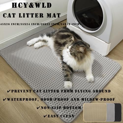 Cat Litter Mat, Double Layer Cat Litter Box Mat - Image 2