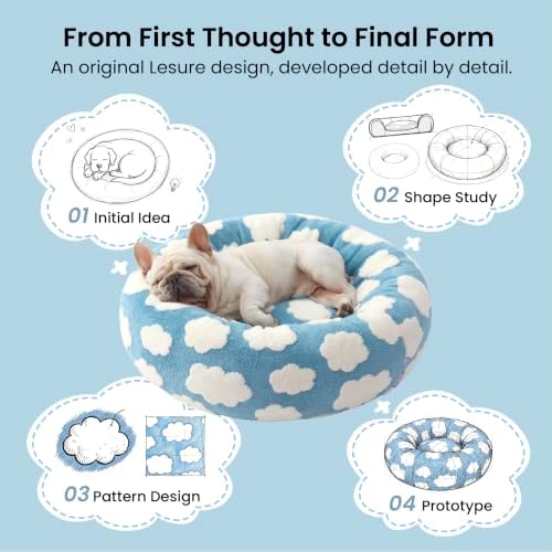 LE SURE Shown on TV Jacquard Donut Dog Beds Extra Large - Image 2