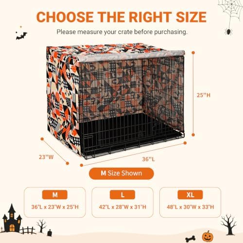 Explore Land Halloween Pattern Dog Crate Cover, 36 Inches - Image 5