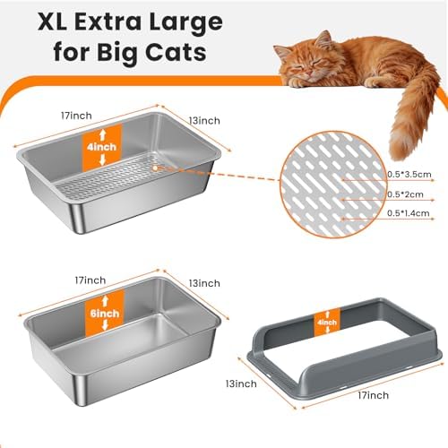All Stainless Steel Sifting Litter Box - Image 6