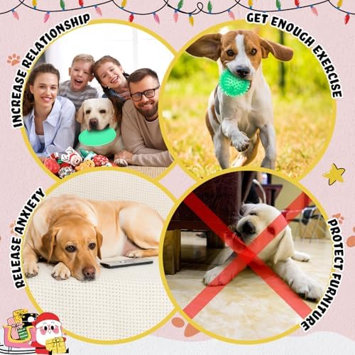 Syhood 60 Pcs Christmas Squeaky Dog Toys Plush Chew Small Puppy Dog - Image 7