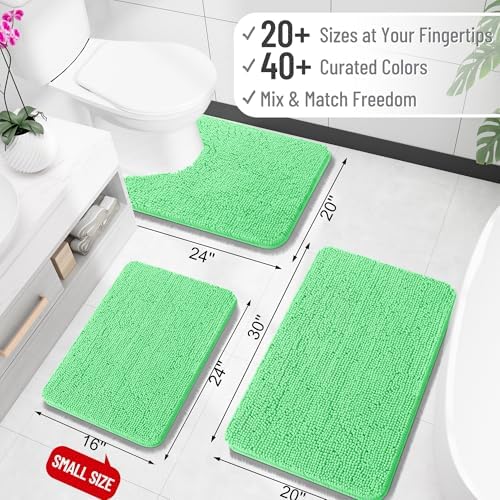 OLANLY Large Bathroom Rugs 70x46, Extra Soft Absorbent Chenille Bath Rugs - Image 2