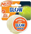 Nerf Dog Tennis Ball Blaster Dog Toy white, 2.5 Inch Glow Reload Ball by GramercyProductsInc