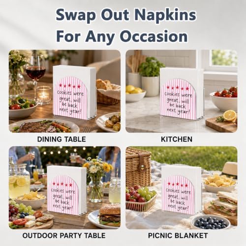 Cookie Review Print Acrylic Napkin Holder - Image 6