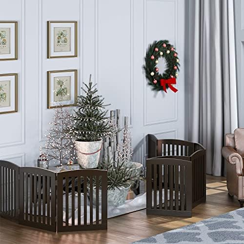 PAWLAND Wooden Freestanding Foldable Pet Gate - Image 5