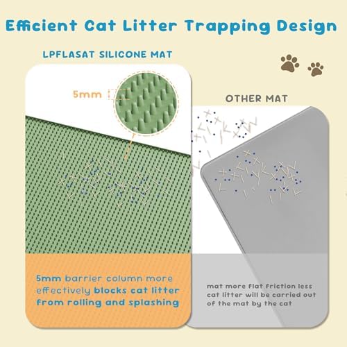 Cat Litter Mat, Silicone Litter Trapping Mat - Image 2
