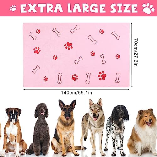Chumia 4 Pcs Dog Towels for Drying Dog Puppy Bulk Microfiber Absorbent Paw - Image 3
