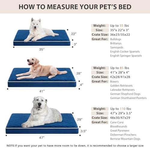 WNPETHOME Orthopedic Waterproof Large Dog Bed - Image 5